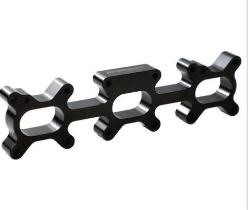 Anodized aluminum manifold rail